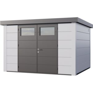 Abri Telluria Eleganto 3330 en acier galvanisé blanc 9,8m²