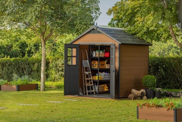 Abris de jardin NEWTON 757 marron en résine KETER 4,4m² – Image 5
