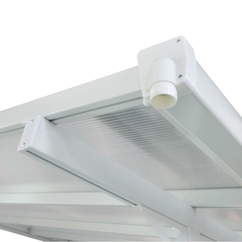 Toit de terrasse ajustable en aluminium laqué blanc 3,05×4,36m X-METAL – Image 5