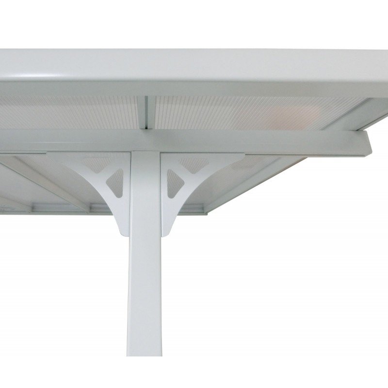 Toit de terrasse ajustable en aluminium laqué blanc 3,05×4,36m X-METAL – Image 13