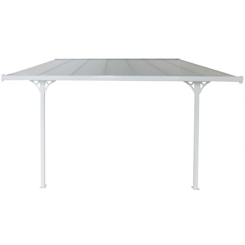 Toit de terrasse ajustable en aluminium laqué blanc 3,05×4,36m X-METAL – Image 15