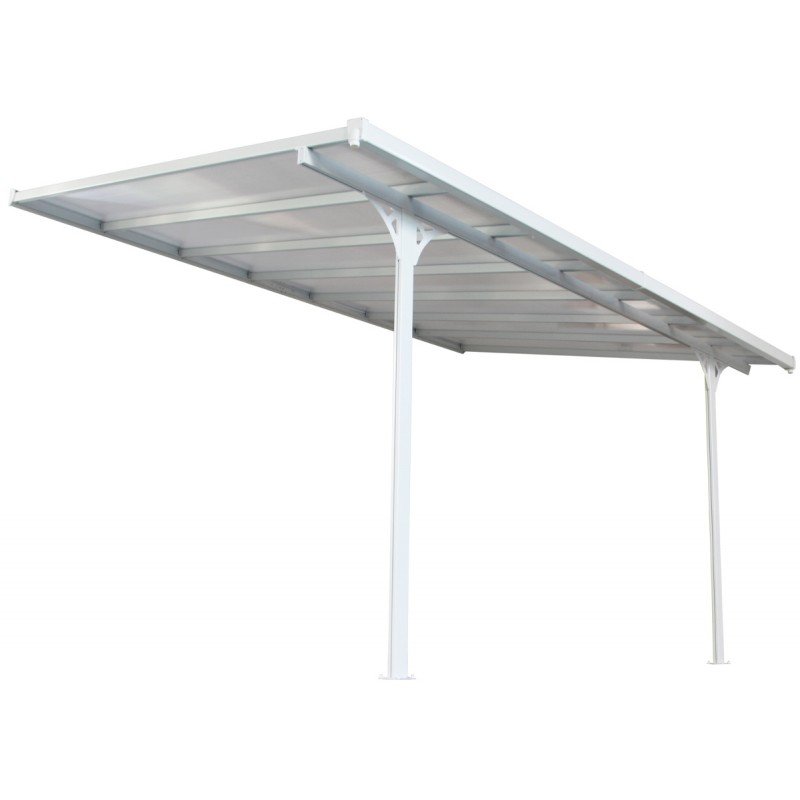 Toit de terrasse ajustable en aluminium laqué blanc 3,05×4,36m X-METAL – Image 7