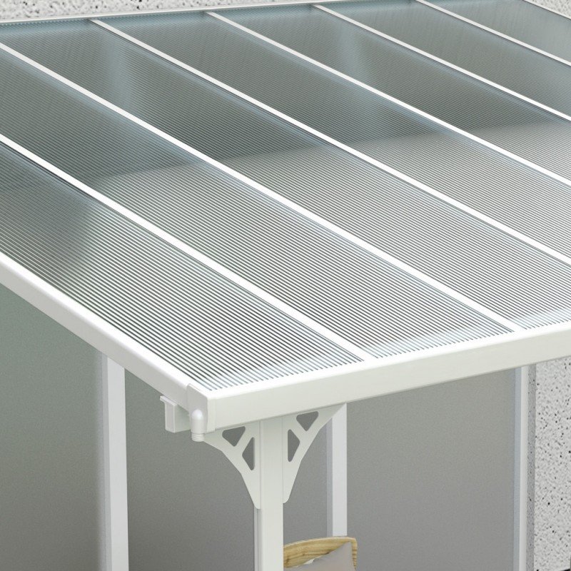 Toit de terrasse ajustable en aluminium laqué blanc 3,05×4,36m X-METAL – Image 18