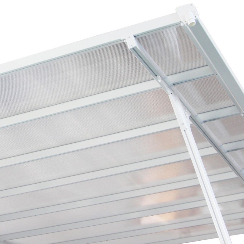 Toit de terrasse ajustable en aluminium laqué blanc 3,05×4,36m X-METAL – Image 3
