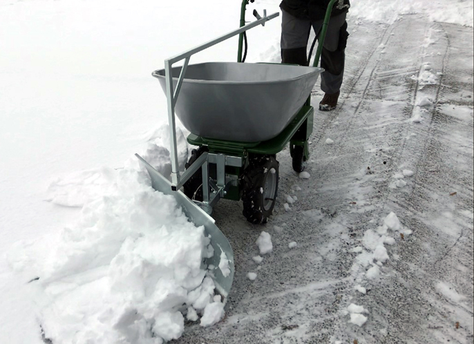 Brouette Électrique Donkey Plus avec Lame à Neige – Image 5