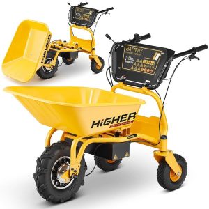 Brouette électrique à batterie HIGHER 500W – Puissance et Efficacité