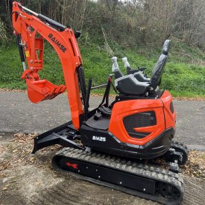 Mini Pelle Rotative Baimse 2500 kg, Moteur 3 Cylindres Kubota D1105