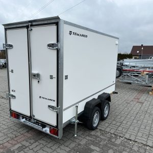 Remorque conteneur Furgon BOX Temared à deux essieux 750 kg