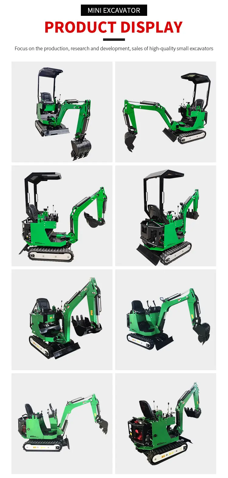 Mini-Pelle Escavatore 1 Ton – Macchina Agricola Personalizzabile – Image 10