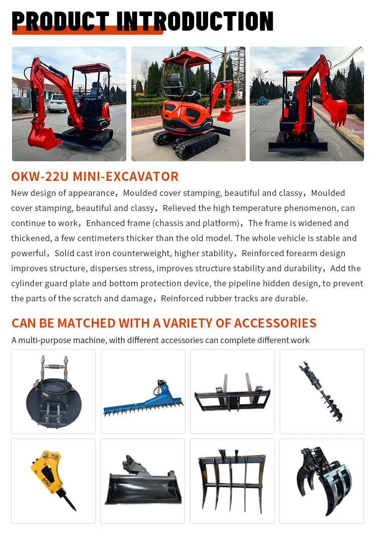 Mini-Pelle Escavatore Cingolato 2.2 Ton – Image 8