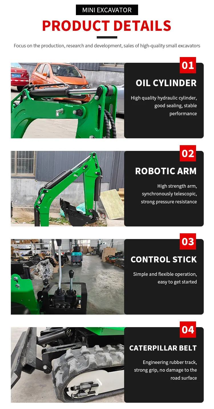 Mini-Pelle Escavatore 1 Ton – Macchina Agricola Personalizzabile – Image 13