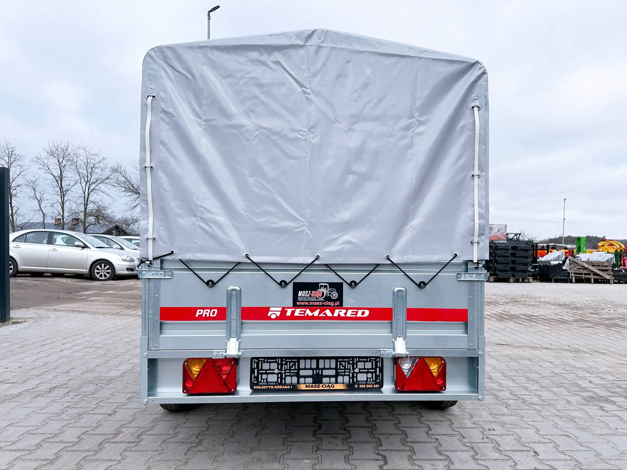 Remorque voiture à deux essieux avec bâche 300-750 kg – Image 7