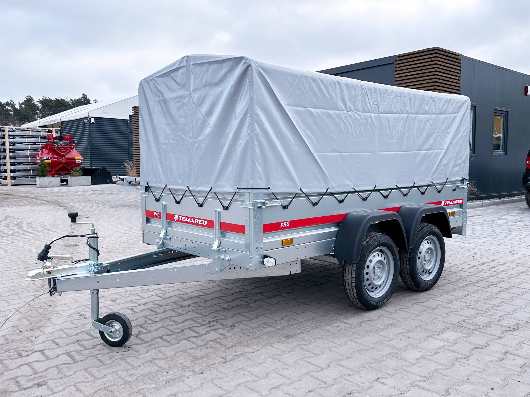 Remorque voiture à deux essieux avec bâche 300-750 kg – Image 12